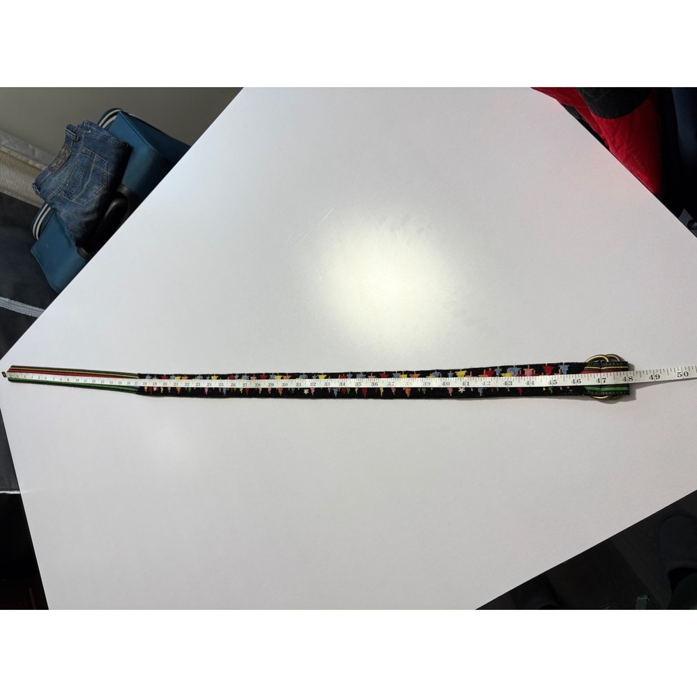 L.L. Bean Multicolor Tree Pattern Belt - Picture 7 of 7